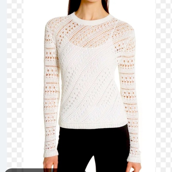 Theory crochet crew neck